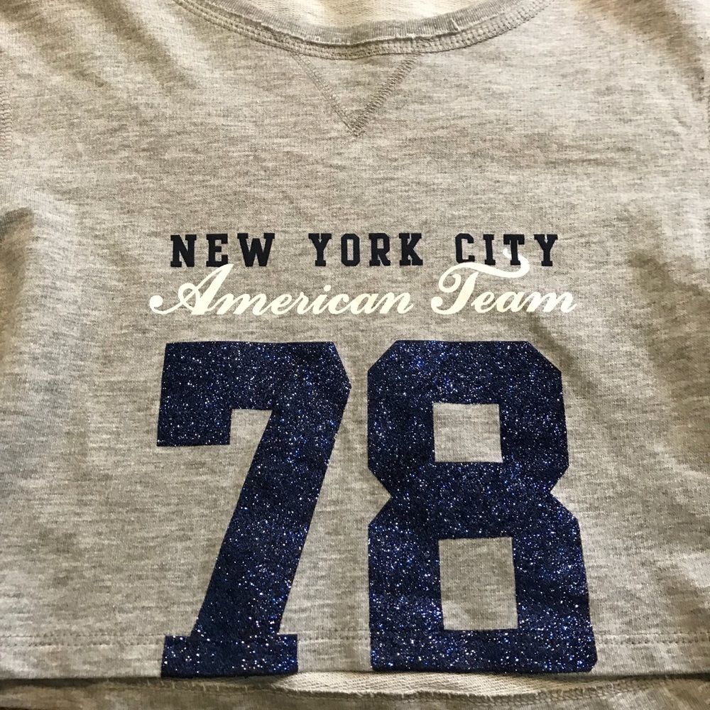 “New York City American Team” “ 78 “ Crop Top